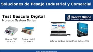 Configuracion balanza Moresco con sofrware World Office POS [upl. by Eugilegna]