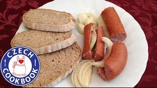 Pickled Sausage Recipe  Utopenci  Czech Cookbook [upl. by Shepley]