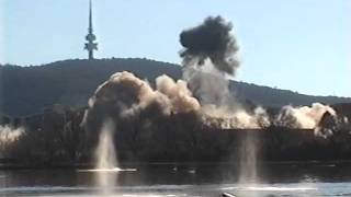 Canberra Hospital Implosion 1997 [upl. by Kcirdez]