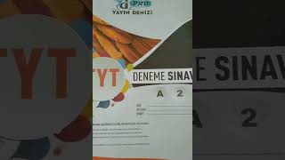 yayın denizi tyt deneme sınavı soruları ve yaptığım net [upl. by Levitus]