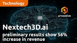 Nextech3Dai announces preliminary results showing 56 increase in revenue [upl. by Nimzzaj]