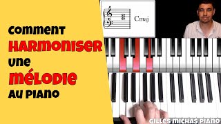 Comment harmoniser une melodie au piano [upl. by Melborn]