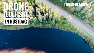 Dronefilm av Fluefiske en høstdag i September  turmedlarsno [upl. by Freedman]