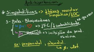 Antihipertensivos  Resumo  Farmacologia [upl. by Ellenid]