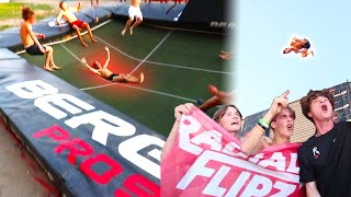 TRAMPOLINE WORLD RECORD  9 Flips On A Trampoline [upl. by Llacam]