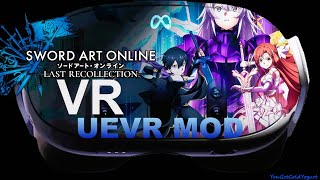 In VR SWORD ART ONLINE LAST RECOLLECTION on UEVRQuest 3bHaptics Live [upl. by Panayiotis]