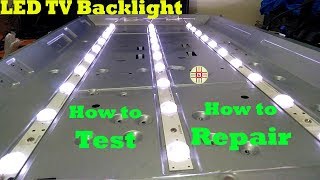 How to Check and Repair Faulty LED TV Backlights Complete Step by Step Detailed Tutorial in Urdu [upl. by Darbie]