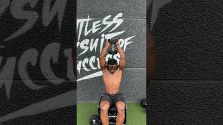 EASY AND EFFECTIVE THE OVERHEAD DUMBBELL PRESS [upl. by Anreval903]