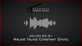 Walkie Talkie Constant Static  HQ Sound Effect [upl. by Atoiyanap595]