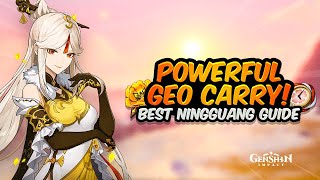 ULTIMATE NINGGUANG GUIDE Best DPS Build  Artifacts Weapons Teams amp Showcase  Genshin Impact 23 [upl. by Tumer]