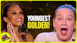 YOUNGEST GOLDEN BUZZER Acts On BGT 🥹 [upl. by Baptista]