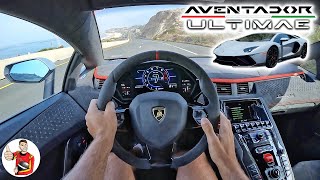 The Lamborghini Aventador Ultimae is a Wailing Wonderful NA V12 SendOff POV Drive Review [upl. by Draillih]