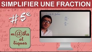 Simplifier une fraction 2  Cinquième [upl. by Vona]