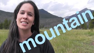 How to Say MOUNTAIN and SENTENCE  American English [upl. by Aneral347]