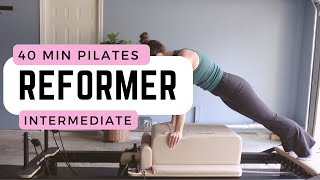 Reformer Pilates I Intermediate Workout I Core Focus [upl. by Aicilram74]