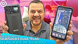 Novo BLACKVIEW BL8000  12GB512GB  DUAS TELAS 5G e BATERIA DE 8800 mAh Unboxing e Impressões [upl. by Maureene]