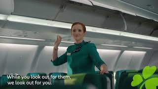 Aer Lingus  On board Aer Lingus youre very welcome [upl. by Harbot]