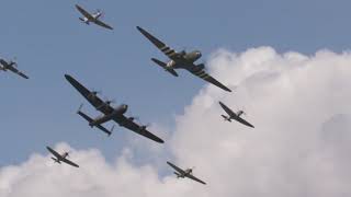 RIAT 2018 Battle of Britain Memorial Flight The Trenchard Formation [upl. by Lukin]