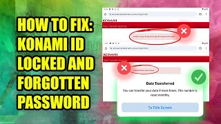 RAW FOOTAGE How to Fix Konami ID Locked and Forgotten Password  eFootball Mobile 2024 [upl. by Tsnre]