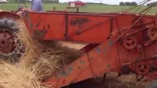 Allis Chalmers No 10 Roto Baler at work [upl. by Rambert727]