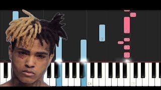 XxxTentacion  Save Me Piano Tutorial [upl. by Litta]