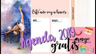 Agenda 2019 para imprimir gratis [upl. by Lobiv9]