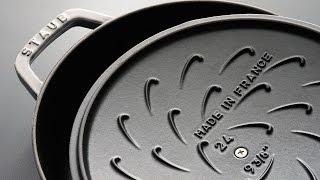 Essential French Oven with the “Chistera DropStructure” Overview  Cast Iron Dutch Oven  STAUB [upl. by Dryfoos565]