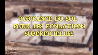 PORTANCE DU SOL POUR LES FONDATIONS SUPERFICIELLES DTU [upl. by Ikceb]