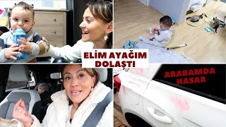 ELİM AYAĞIMA DOLAŞTI 🙈 YORUMLARA TEPKI VERMEYE PAYDOS  ARABAMA HASAR VERMİŞLER 😟 [upl. by Allemat]