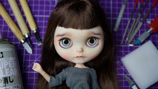 Make your first Blythe doll  sanding carving and MSC [upl. by Sabrina]