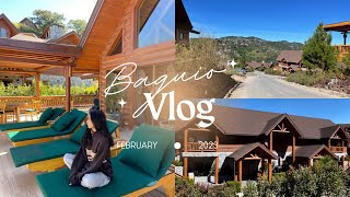 BAGUIO VLOG • warm amp cozy weekend at Alphaland Baguio Mountain Lodges ⛅️🍃 [upl. by Fairlie]