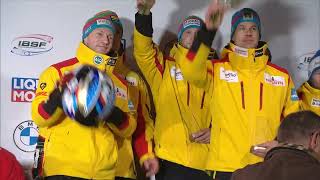 Highlights 4 man Bobsleigh worldcup4 Winterberg 2223 [upl. by Amuwkuhc695]