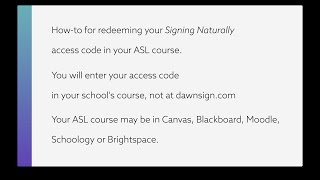 Signing Naturally Interactive Online Student Materials IOSM access code HowTo [upl. by Goldner]