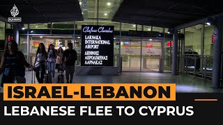 ‘We just want peace’ say Lebanese fleeing to Cyprus  AJ shorts [upl. by Yt]