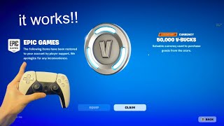 SECRET CODE HOW TO GET FREE VBUCKS IN FORTNITE CHAPTER 5 2024 Working Glitch [upl. by Gitel502]