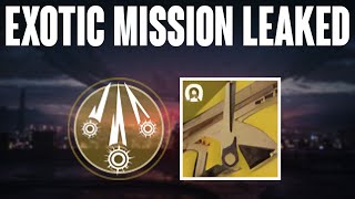 Destiny 2 NEW ENCORE EXOTIC MISSION LEAKED Episode Echoes [upl. by Raine205]