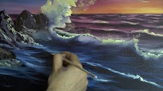 Sunset Sea  Painting Lesson [upl. by Niac751]