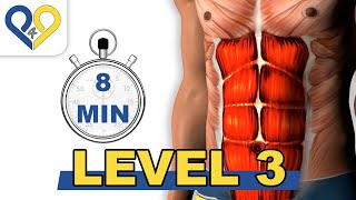 8 Min Abs Workout  Level 3  P4P Music [upl. by Reade708]