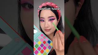 Pastel Goth Makeup Tutorial 🦇💖💜 makeupturorial makeupchallenge goth pastelgoth [upl. by Kylynn]