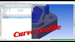 Curve Profiling worknc programming software cadcamcnc cadcam cadcammechanical cad [upl. by Vidovik900]