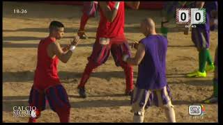 Calcio Storico Fiorentino 2018 9 Giugno RossiViola prima semifinale [upl. by Imalda]