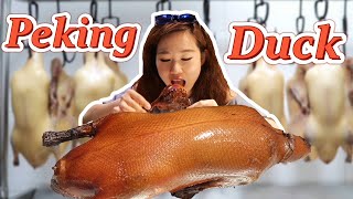 How is the Crispy Peking Duck Made  4 Most Delicious Ways to Eat it【Yummy Shanny】 [upl. by Asfah]