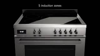 Bertazzoni Professional Series Cooker with Induction [upl. by Kobe]