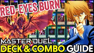 RedEyes Burn DECK amp COMBO GUIDE January 2024 YuGiOh Master Duel [upl. by Ruthy]