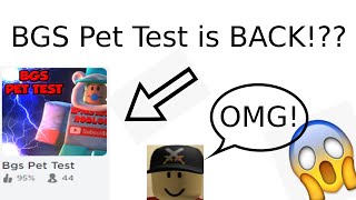 BGS Pet Test is BACK 😲 [upl. by Elicec]