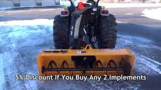 WoodMaxx SB72 PTO Snow Blower Walkaround Fall 2014 [upl. by Mandler]