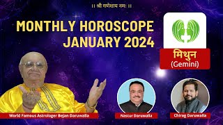 Monthly Horoscope January 2024 for the Zodiac Sign GEMINI  Horoscope 2024  Best Indian Astrologer [upl. by Valenta743]