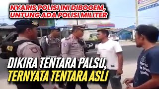 POLISI DITEGUR  MARAH DAN MENGAKU TENTARA PM BERTINDAK SATPOLPP BUANG SURAT TILANG [upl. by Breban443]