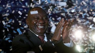 ANC celebrates victory in South African elections [upl. by Enyledam]