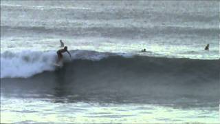 Hurricane Katia Surfing 892011 78am Surf City Topsail NC [upl. by Nevek]